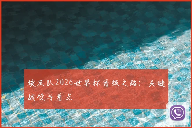 埃及队2026世界杯晋级之路:关键战役与看点